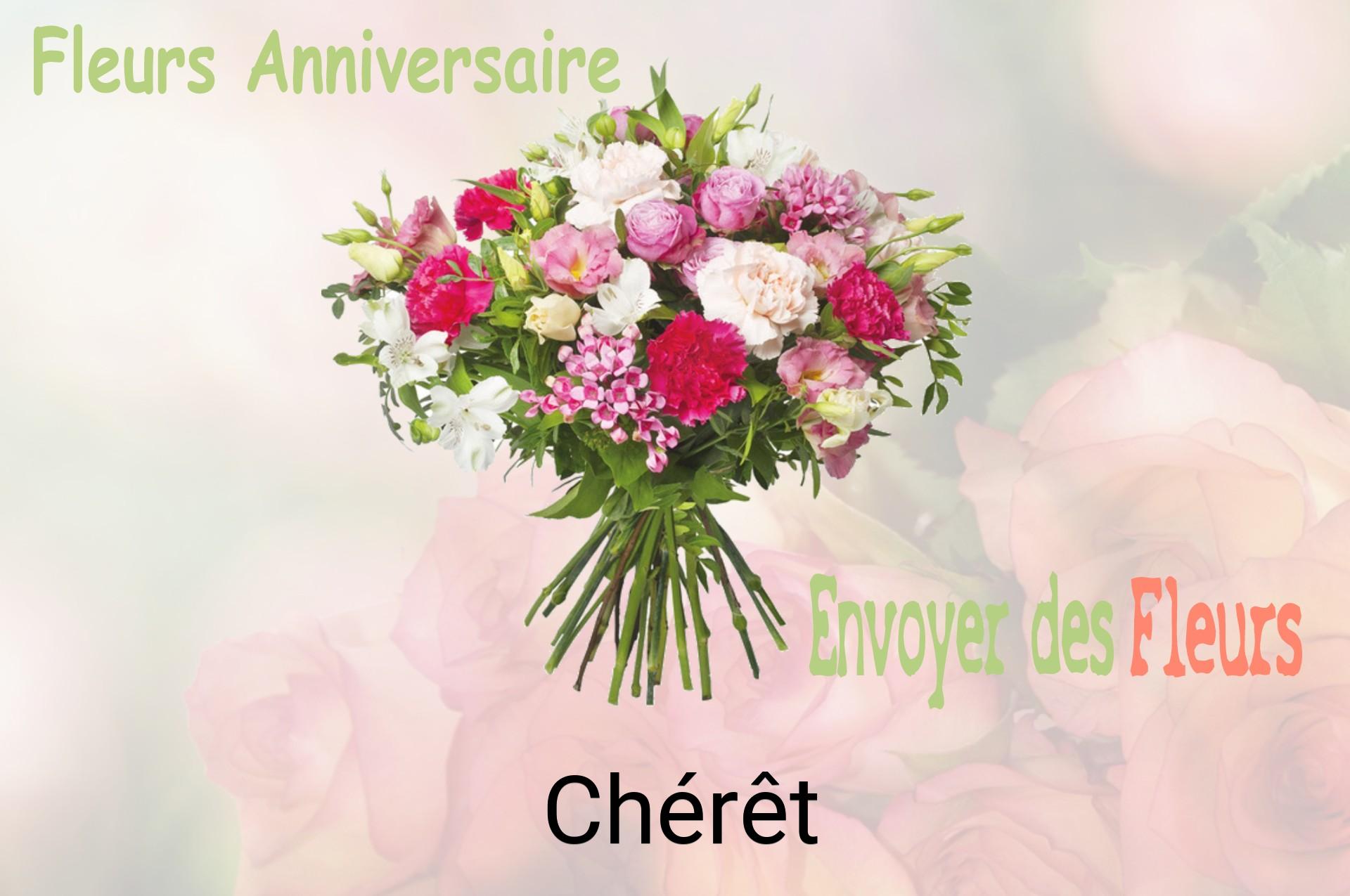Bouquet de fleurs d’anniversaire livré à Chérêt